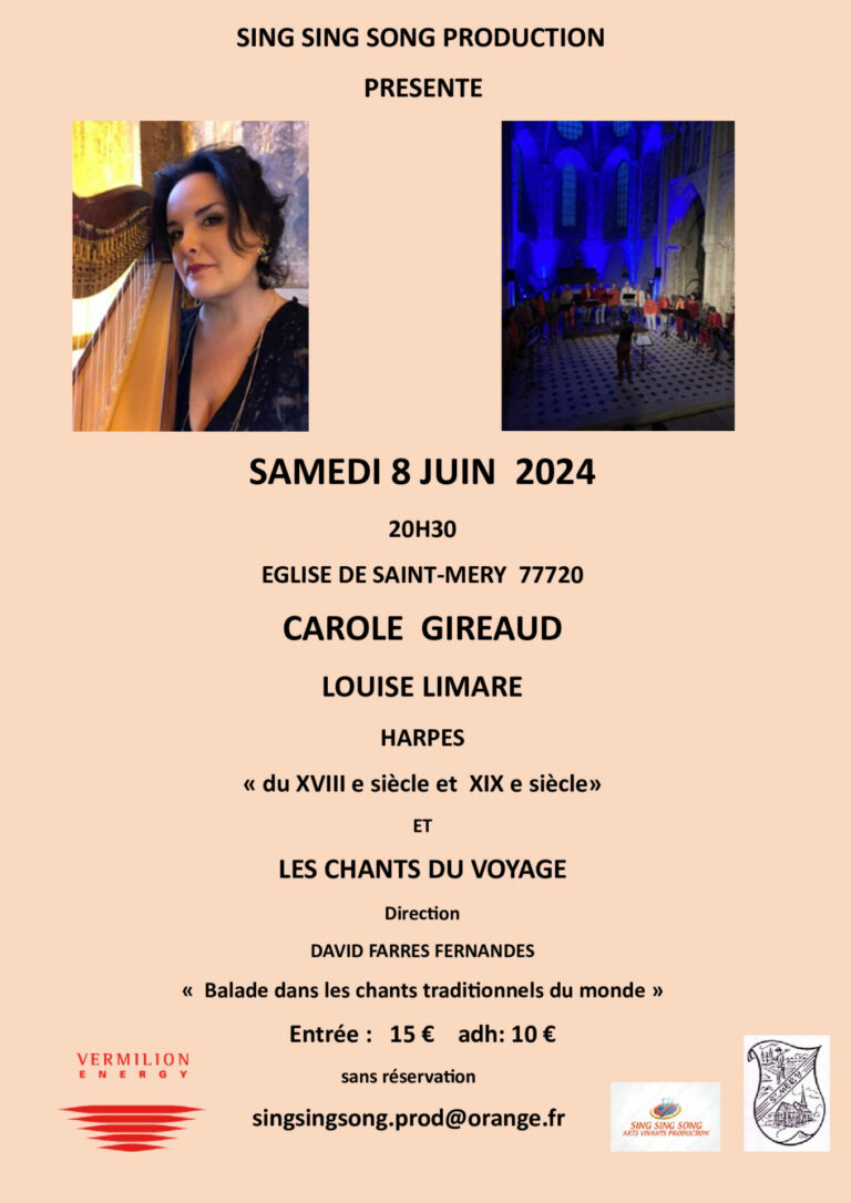 concert 8 juin 2024 église Saint Méry
