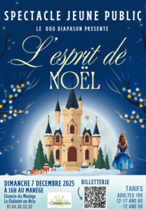 Spectacle « L’esprit de Noël » par le Duo Diapason au Châtelet-en-Brie
