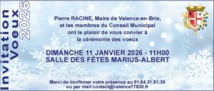 Cérémonie vœux du Maire 2026 à Valence-en-Brie