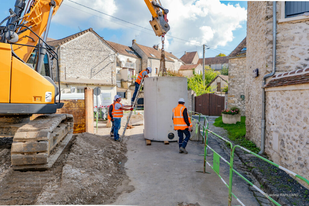 2024 - 2025 création des réseaux de transfert des eaux usées suite à la création de la STEP PAMAVAL©DVI-PROD