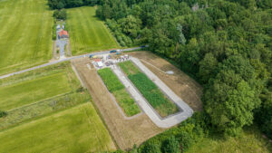 vue de drone de la step d'Argentiers