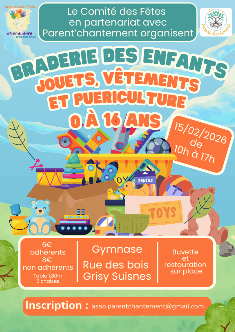 Braderie des enfants à Grisy-Suisnes