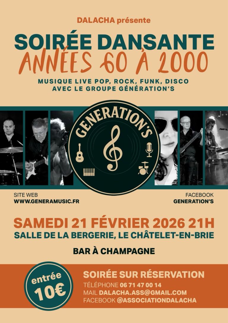 Affiche soirée dansante