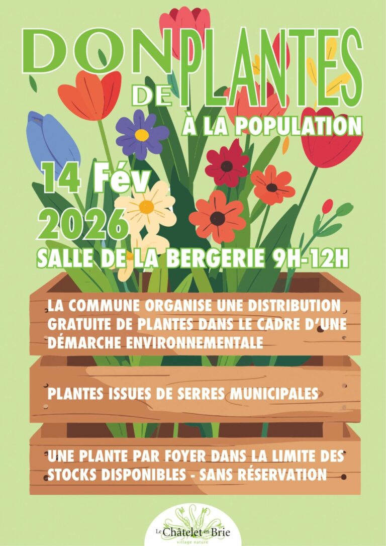 Don de plantes à la population au Châtelet-en-Brie_Le Châtelet-en-Brie