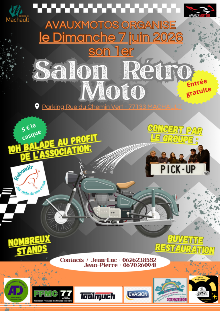 Salon rétro moto à Machault