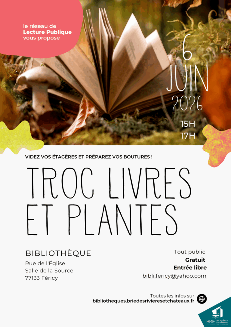 Troc aux livres et aux plantes à Féricy