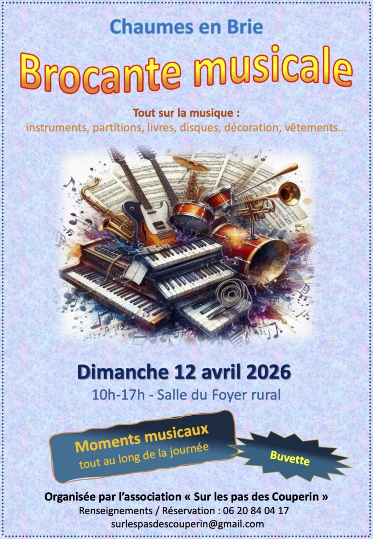 BROCANTE MUSICALE 12 AVRIL 26