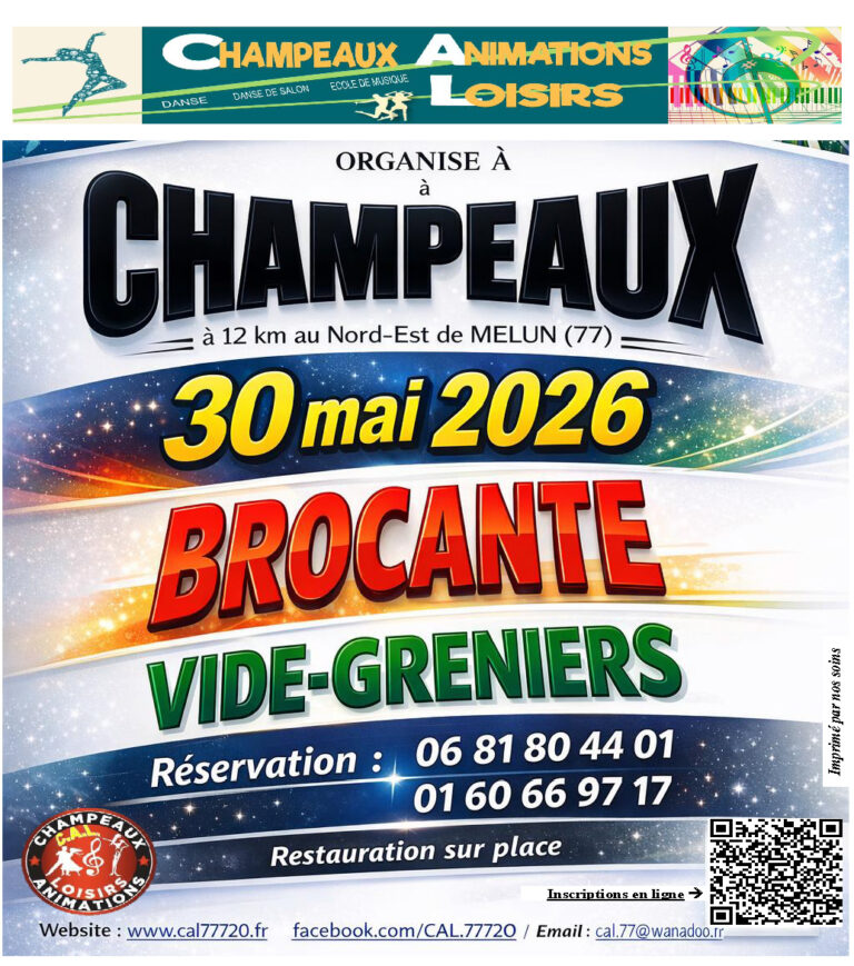 Affiche Brocante/Vide-greniers