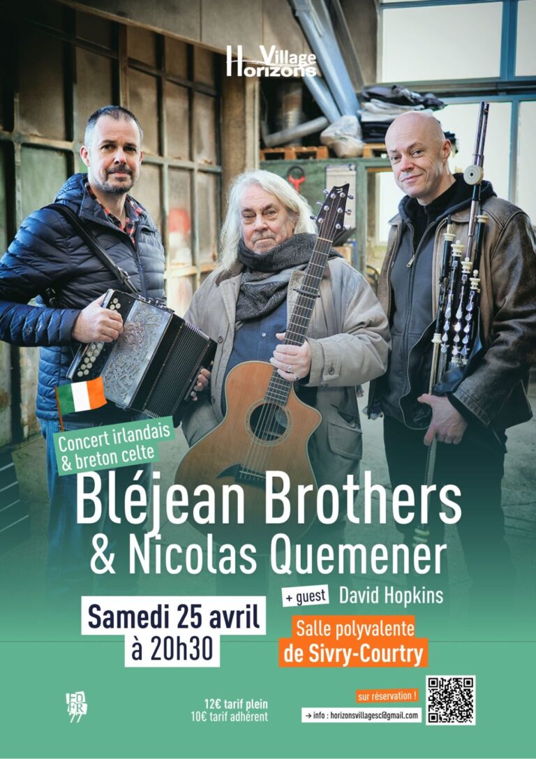 Concert de musique bretonne et irlandaise à Sivry-Courtry