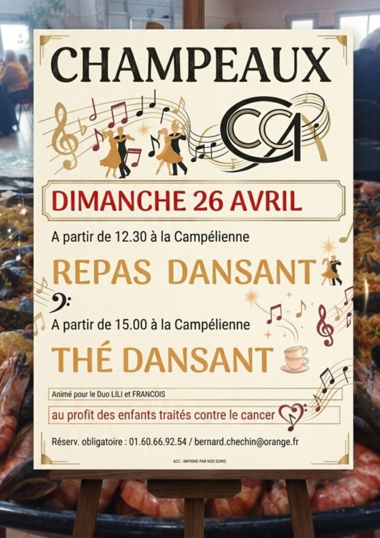 REPAS/THE DANSANT "Tous pour les enfants"_Champeaux