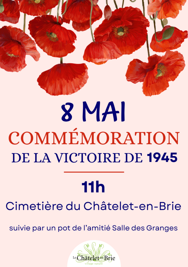 Cérémonie commémorative de l'Armistice de 1945 au Châtelet-en-Brie_Le Châtelet-en-Brie