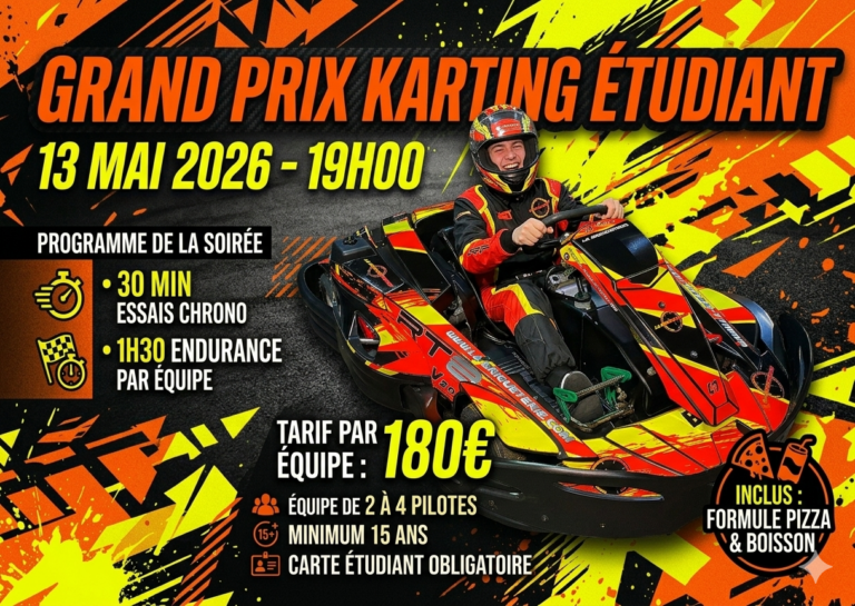 Karting : Grand Prix étudiants à Ozouer-le-Voulgis