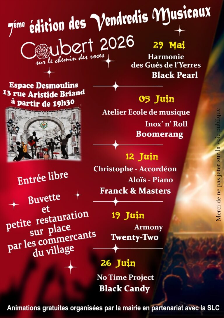 Les Vendredis Musicaux à Coubert