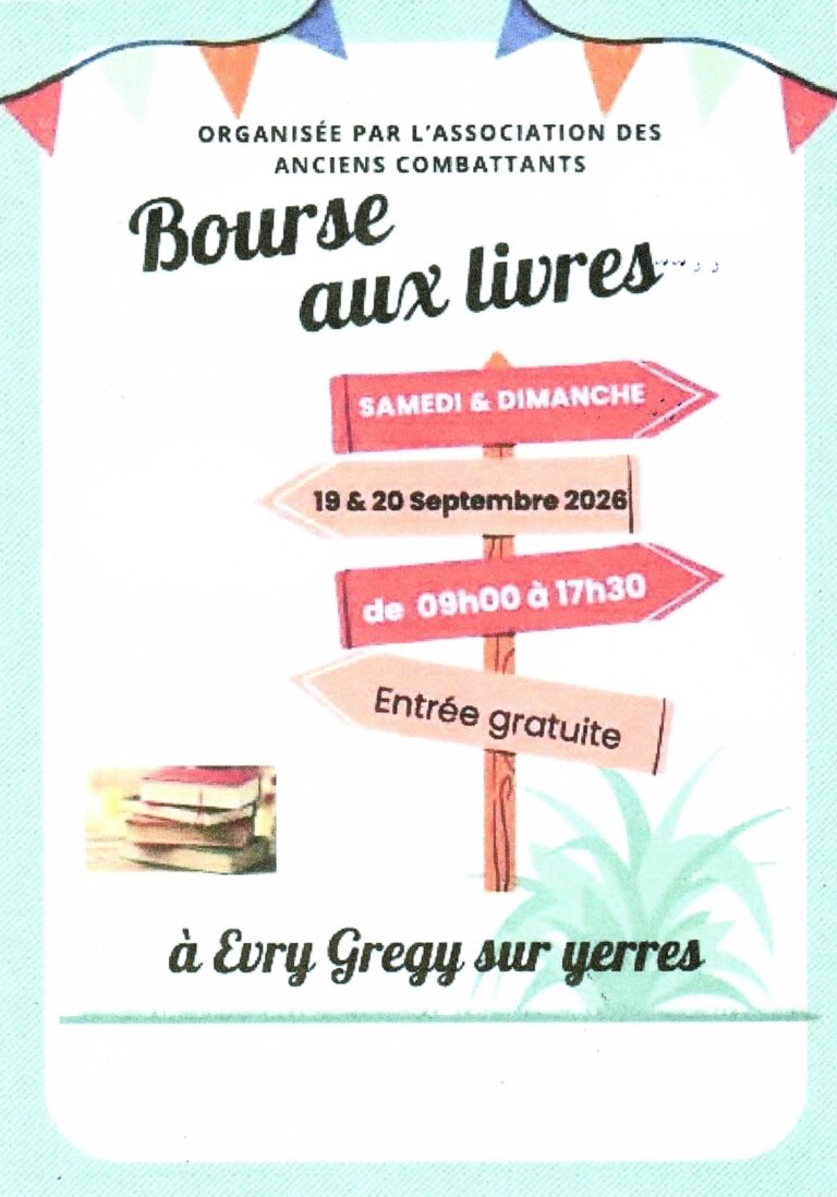 Bourse aux livres à Évry-Grégy-sur-Yerres_Évry-Grégy-sur-Yerre