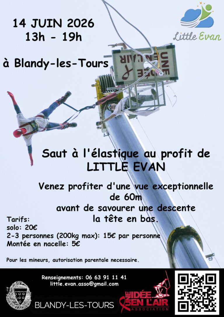 Saut à l'élastique au profit de Little Evan à Blandy-les-Tours_Blandy