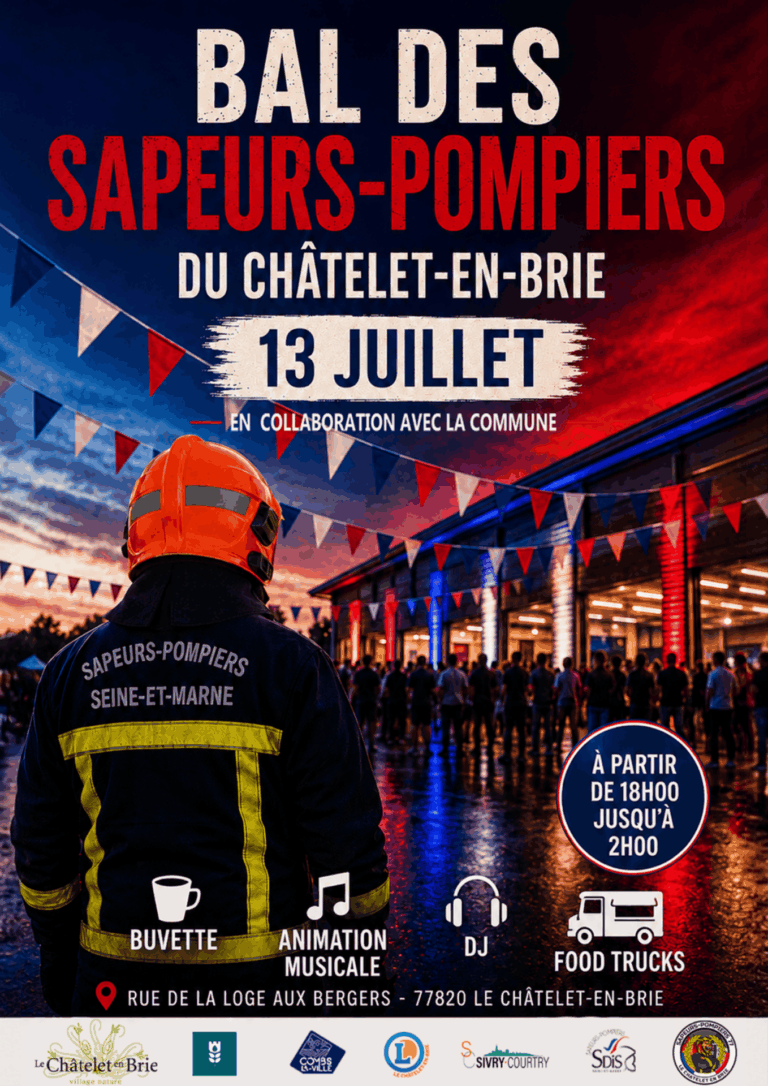 Bal des sapeurs-pompiers au Châtelet-en-Brie