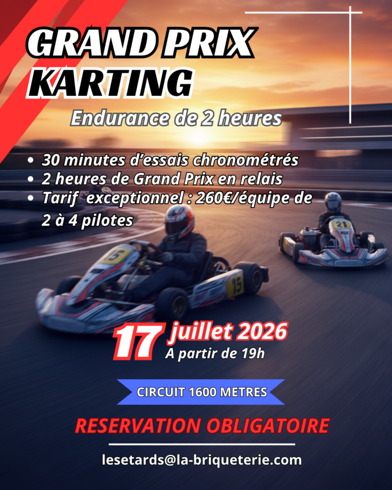 Karting : grand prix d&rsquo;endurance à Ozouer-le-Voulgis