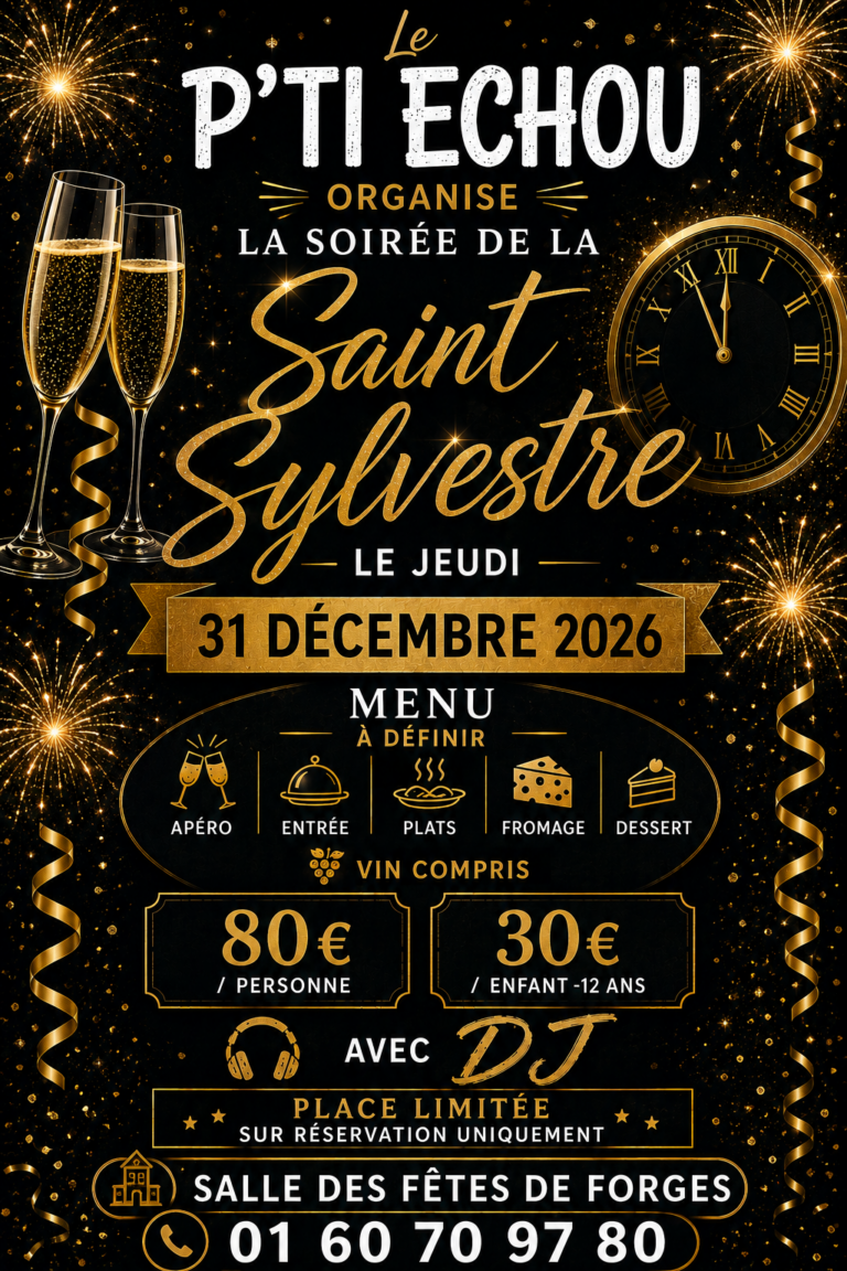 Saint-Sylvestre : soirée du P&rsquo;ti Échou