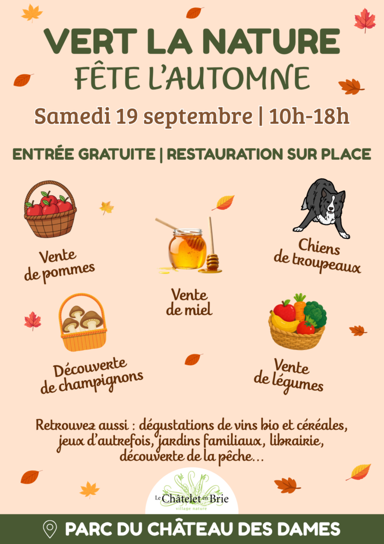 Vert la nature fête l’automne au Châtelet-en-Brie