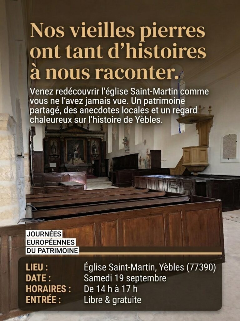Journées Européennes du Patrimoine à Yèbles