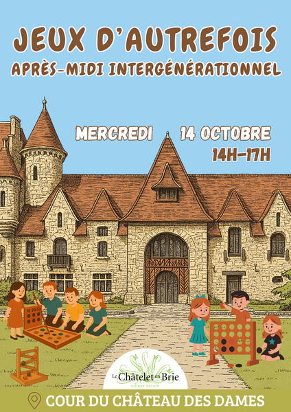 Après-midi intergénérationnel : Jeux d’autrefois au Châtelet-en-Brie