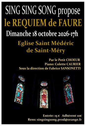 Concert Requiem de Fauré à Saint-Méry