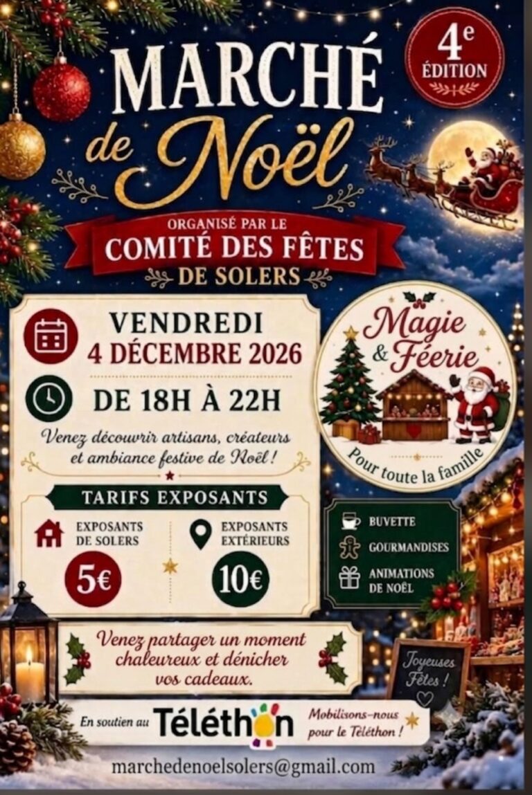 MARCHE DE NOËL 4e A SOLERS
