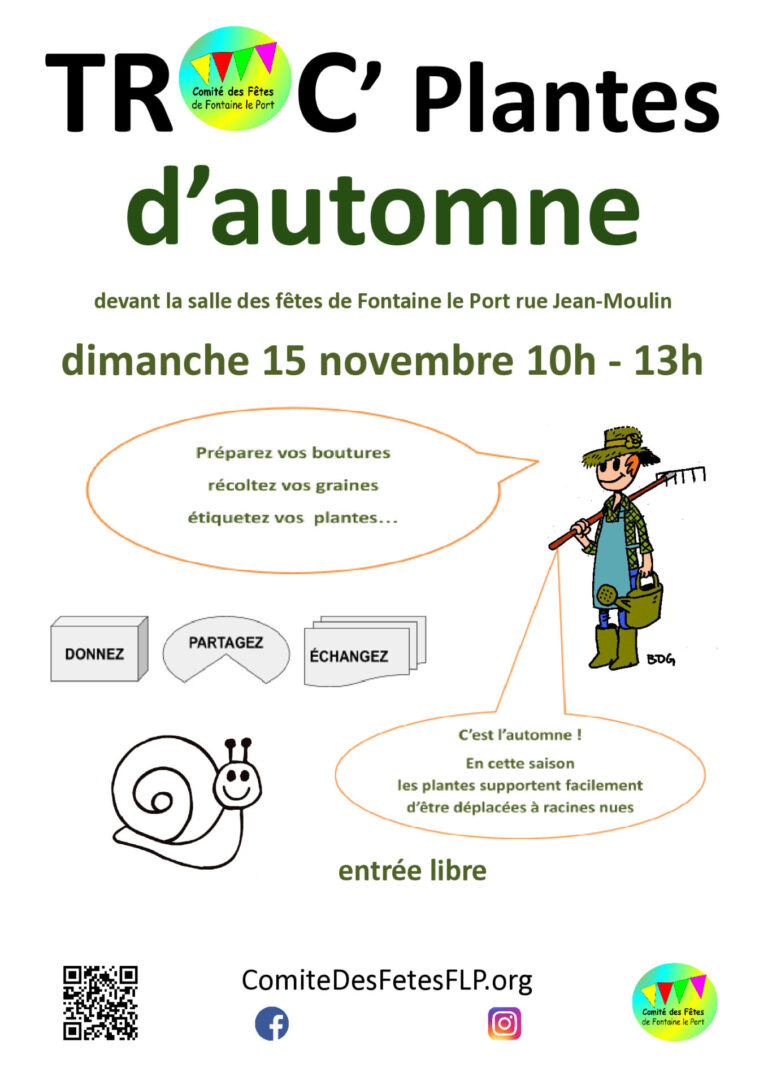 Affiche du TROC'Plantes d'automne 26